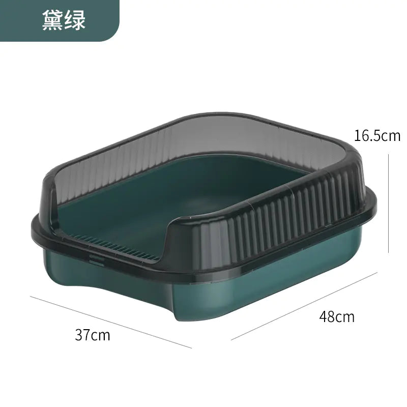 Arenero Semicerrado XL para Gatos 😻 | Bandeja Sanitaria Espaciosa con Pala | Caja de Arena Anti-Salpicaduras de Lujo - ¡Diseño y Comodidad! 🐾