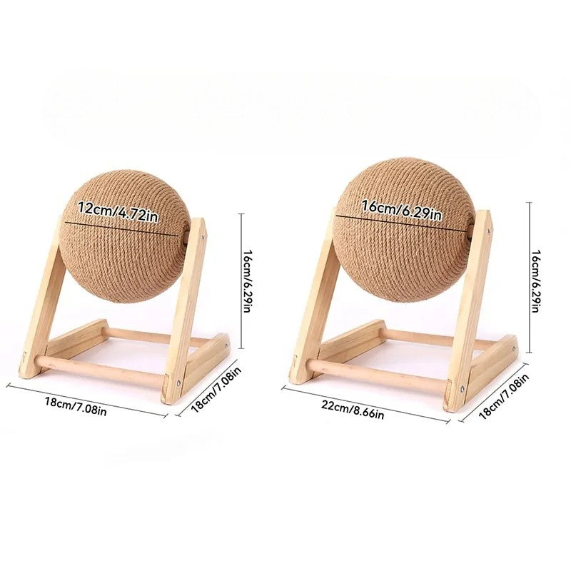 Bola Rascadora Interactiva para Gatos: ¡Diversión y Protección para tus Muebles! 🐾🏠
