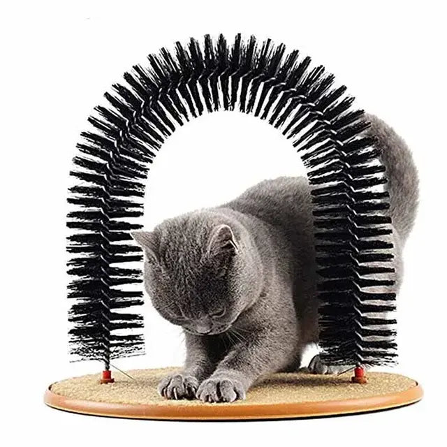 Arco de Masaje y Rascador Autolimpiable para Gatos: ¡Un Spa en Casa para tu Felino! 🐱🎉