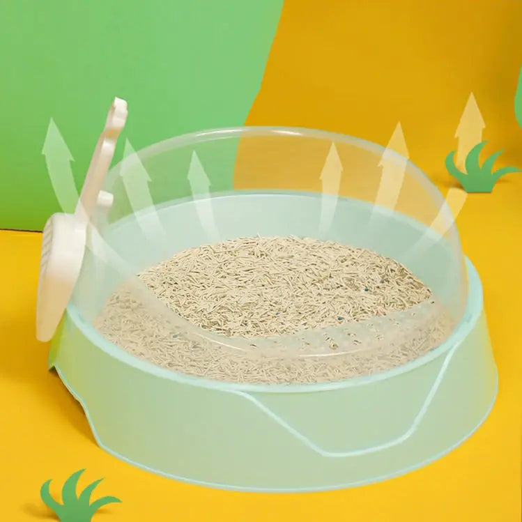 Caja de Arena Grande Semi-Cerrada para Gatos con Pala🐱🚽
