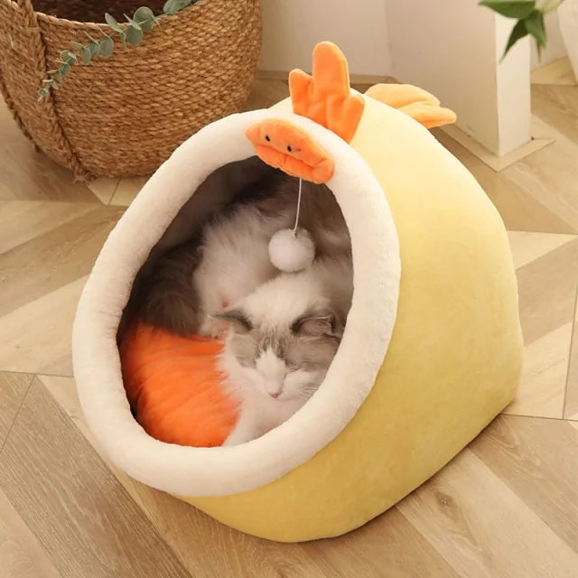 Cama Cesta Cálida y Suave Sweet Pet para Mascotas Pequeñas 🐾