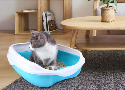 Caja de Arena Grande Semi-Cerrada para Gatos con Control de Olores🐱🚽