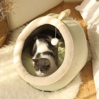 Cama Cesta Cálida y Suave Sweet Pet para Mascotas Pequeñas 🐾