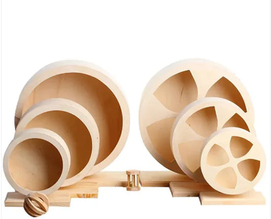 Rueda de Ejercicio Silenciosa de Madera Maciza para Gatos: ¡Mantén a tu Felino Activo y Feliz en Interiores! 😸🐾