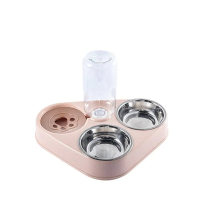 Comedero Bebedero 3 en 1 para Mascotas con Dispensador de Agua 🐾