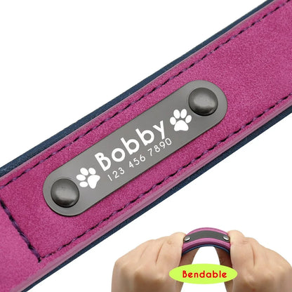 Collar de Cuero Resistente y Seguro para Perros de Todas las Razas 😊🐾