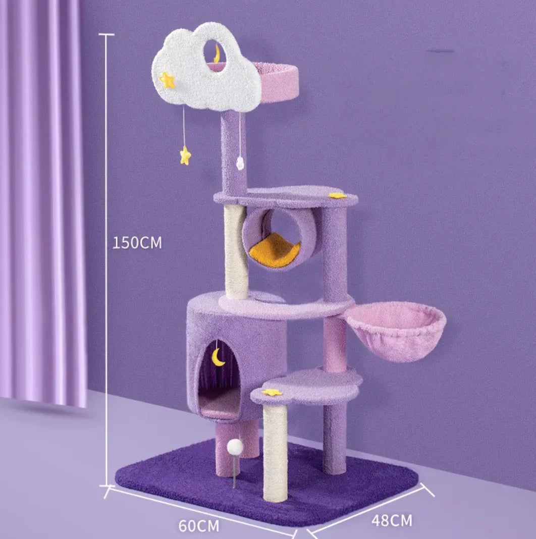 Árbol Rascador y Plataforma de Juego Grande para Gatos: ¡Aventura y Diversión en las Alturas! 🐾😻