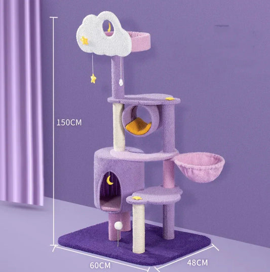 Árbol Rascador y Plataforma de Juego Grande para Gatos: ¡Aventura y Diversión en las Alturas! 🐾😻