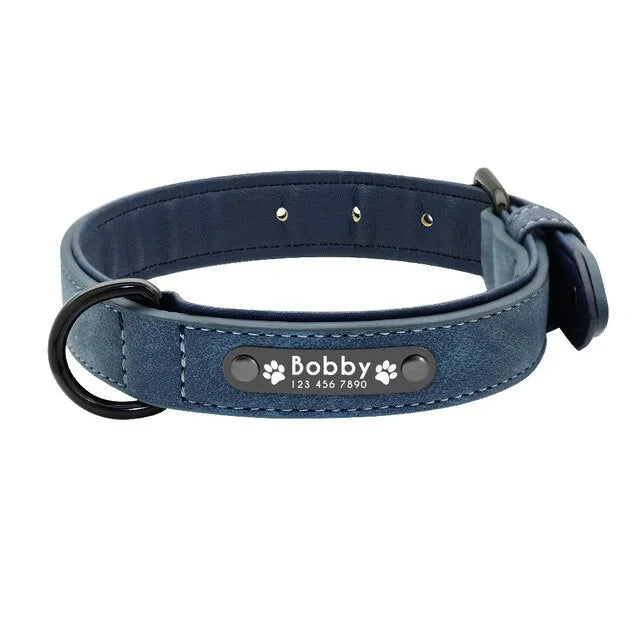 Collar de Cuero Resistente y Seguro para Perros de Todas las Razas 😊🐾