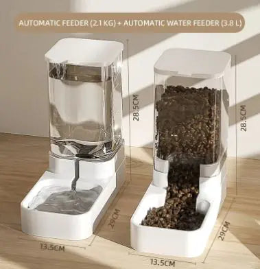 Dispensador Automático de Agua y Comida de Gran Capacidad para Mascotas 🐾