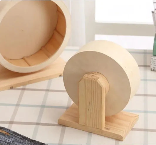 Rueda de Ejercicio Silenciosa de Madera Maciza para Gatos: ¡Mantén a tu Felino Activo y Feliz en Interiores! 😸🐾