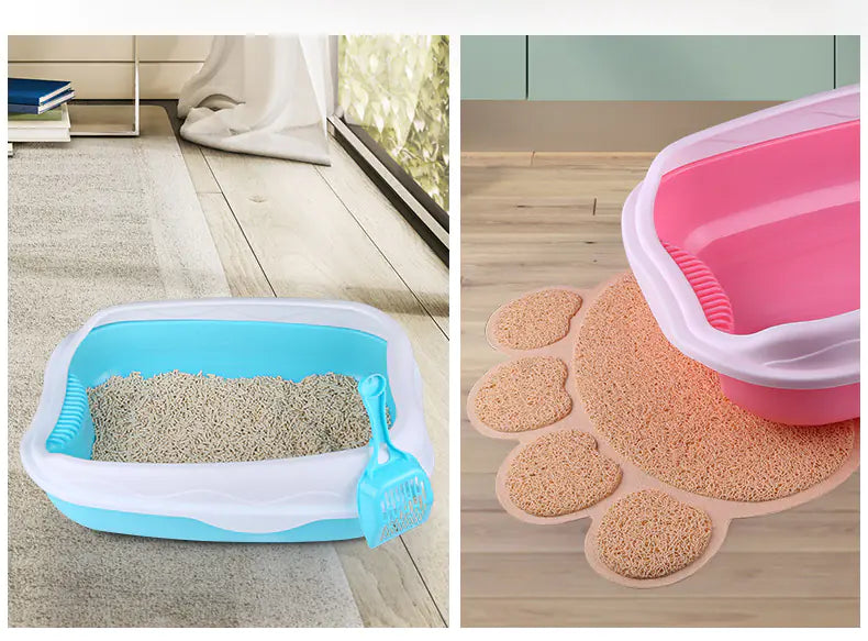 Caja de Arena Grande Semi-Cerrada para Gatos con Control de Olores🐱🚽