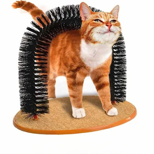 Arco de Masaje y Rascador Autolimpiable para Gatos: ¡Un Spa en Casa para tu Felino! 🐱🎉