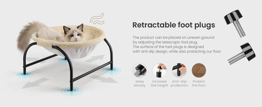 Cama Hamaca Desmontable y Elevada para Mascotas JUNSPOW 🐾