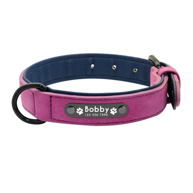 Collar de Cuero Resistente y Seguro para Perros de Todas las Razas 😊🐾