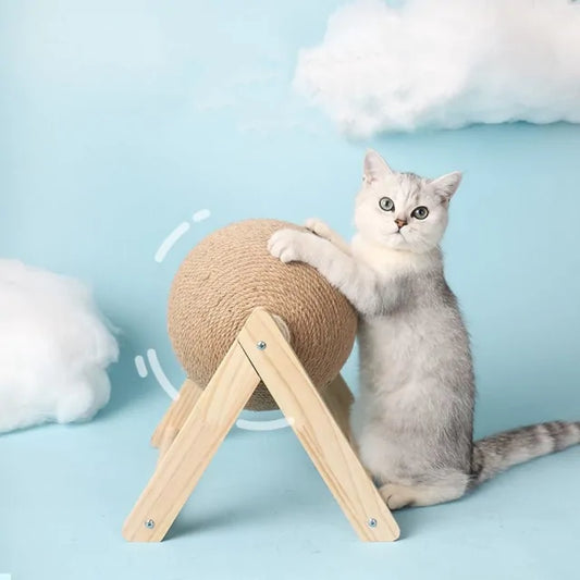 Bola Rascadora Interactiva para Gatos: ¡Diversión y Protección para tus Muebles! 🐾🏠