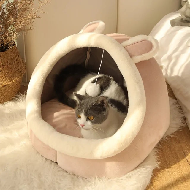 Cama Cesta Cálida y Suave Sweet Pet para Mascotas Pequeñas 🐾