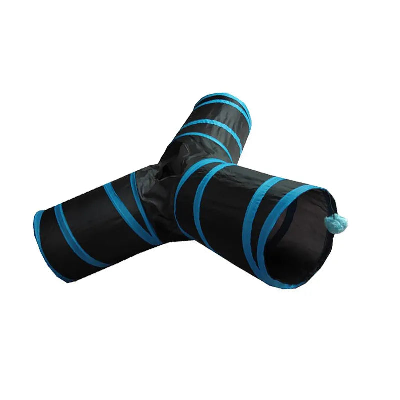 Túnel Plegable en Forma de Y para Gatos Traviesos 🐾